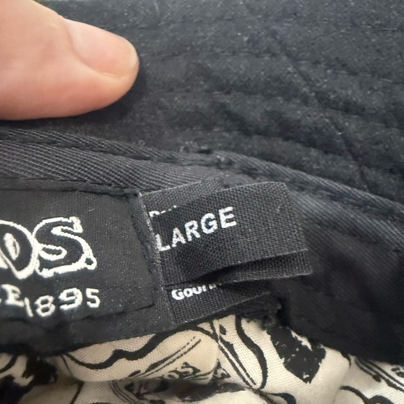 Goorin Brothers Fedora Hat Large Black Cap Wool Polyester Blend - Picture 5 of 7